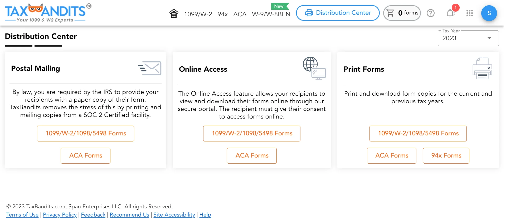 Deliver Recipient Copy (Online/Postal)